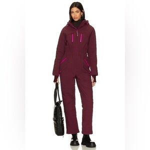 NWT Free People Movement All Prepped Ski Suit In Oxblood XS